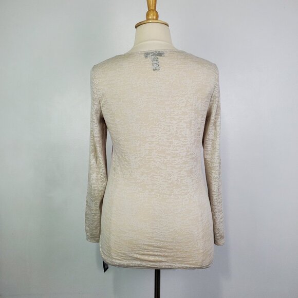 INC International Concepts Pullover Burnout Long Sleeve Top With Sequins NEW XL - Picture 9 of 15
